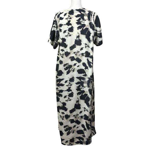 Alembika maxidress, black/ivory, bohemian, artsy, avant-garde, Israeli design - Picture 3 of 6